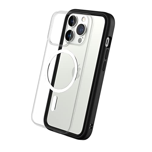 RhinoShield Modulares Case kompatibel mit MagSafe für [iPhone 13 Pro] | Mod NX - Überragender Magnet, Individuell anpassbare, strapazierfähige Schutzhülle 3.5M / 11ft Fallschut - Schwarz von RhinoShield