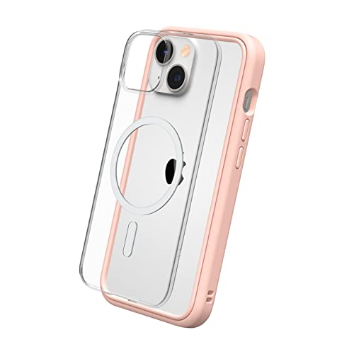 RhinoShield Modulares Case kompatibel mit MagSafe für [iPhone 14] | Mod NX - Überragender Magnet, Individuell anpassbare, strapazierfähige Schutzhülle 3.5M / 11ft Fallschutz - Samtrosa von RhinoShield