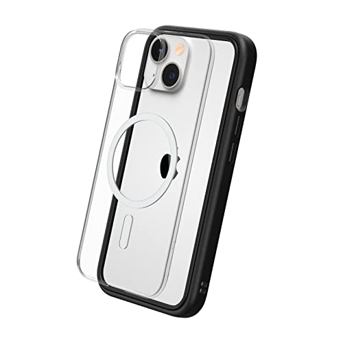 RhinoShield Modulares Case kompatibel mit MagSafe für [iPhone 14] | Mod NX - Überragender Magnet, Individuell anpassbare, strapazierfähige Schutzhülle 3.5M / 11ft Fallschutz - Schwarz von RhinoShield