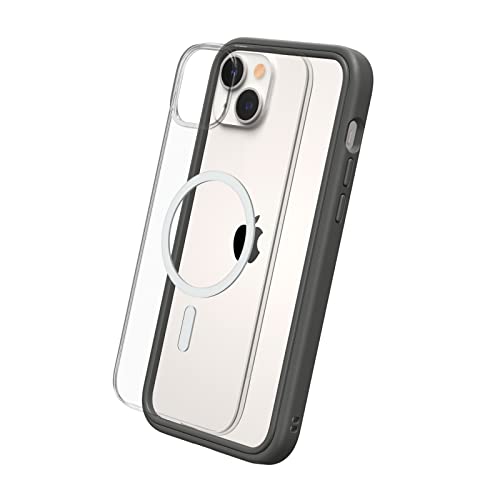 RhinoShield Modulares Case kompatibel mit MagSafe für [iPhone 14 Plus] | Mod NX - Überragender Magnet, Individuell anpassbare, strapazierfähige Schutzhülle 3.5M / 11ft Fallschutz - Graphite von RhinoShield