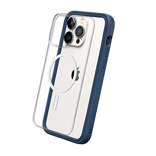 RhinoShield Modulares Case kompatibel mit MagSafe für [iPhone 14 Pro Max] | Mod NX - Überragender Magnet, Individuell anpassbare, strapazierfähige Schutzhülle 3.5M / 11ft Fallschutz - Marineblau von RhinoShield