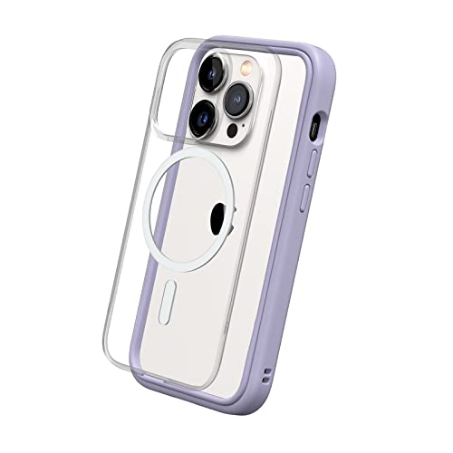 RhinoShield Modulares Case kompatibel mit MagSafe für [iPhone 14 Pro] | Mod NX - Überragender Magnet, Individuell anpassbare, strapazierfähige Schutzhülle 3.5M / 11ft Fallschutz - Lavender von RhinoShield