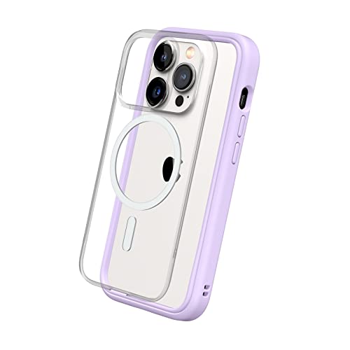 RhinoShield Modulares Case kompatibel mit MagSafe für [iPhone 14 Pro] | Mod NX - Überragender Magnet, Individuell anpassbare, strapazierfähige Schutzhülle 3.5M / 11ft Fallschutz - Violett von RhinoShield