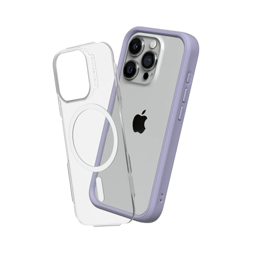RhinoShield Modulares Case kompatibel mit MagSafe für [iPhone 15 Pro] | Mod NX - Überragender Magnet, Individuell anpassbare, strapazierfähige Schutzhülle 3.5M / 11ft Fallschutz - Lavender von RhinoShield