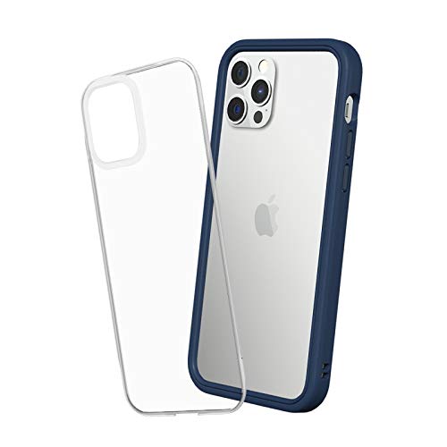 RhinoShield Modulares Case kompatibel mit [iPhone 12/12 Pro] | Mod NX - Anpassbare & stoßdämpfende Schutzhülle im schlanken Design - 3.5 Meter Fallschutz - Marineblau von RhinoShield