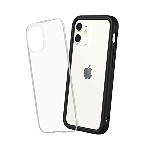 RhinoShield Modulares Case kompatibel mit [iPhone 12 Mini] | Mod NX - Anpassbare & stoßdämpfende Schutzhülle im schlanken Design - 3.5 Meter Fallschutz - Schwarz von RhinoShield