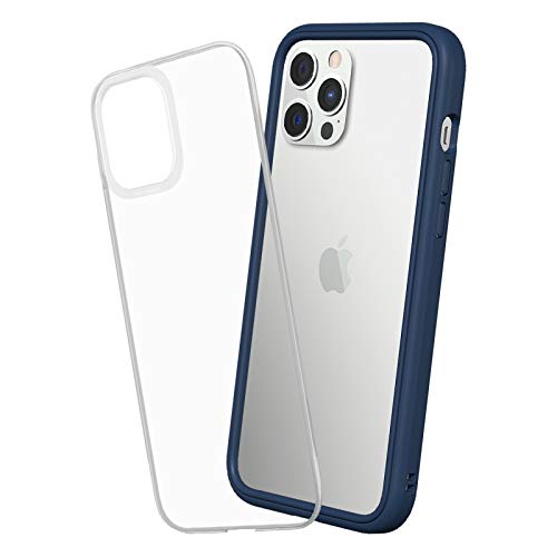 RhinoShield Modulares Case kompatibel mit [iPhone 12 Pro Max] | Mod NX - Anpassbare & stoßdämpfende Schutzhülle im schlanken Design - 3.5 Meter Fallschutz - Marineblau von RhinoShield
