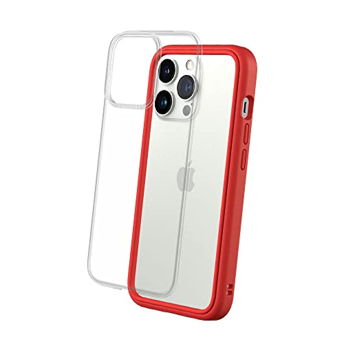 RhinoShield Modulares Case kompatibel mit [iPhone 13 Pro] | Mod NX - Anpassbare & stoßdämpfende Schutzhülle im schlanken Design - 3.5 Meter Fallschutz - Rot von RhinoShield