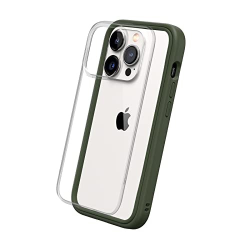 RhinoShield Modulares Case kompatibel mit [iPhone 14 Pro] | Mod NX - Anpassbare & stoßdämpfende Schutzhülle im schlanken Design - 3.5 Meter Fallschutz - Camo Grün von RhinoShield