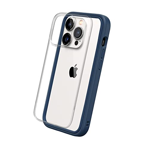 RhinoShield Modulares Case kompatibel mit [iPhone 14 Pro] | Mod NX - Anpassbare & stoßdämpfende Schutzhülle im schlanken Design - 3.5 Meter Fallschutz - Marineblau von RhinoShield