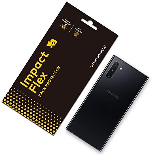 RhinoShield Rückseiten Schutzfolie kompatibel mit [Samsung Galaxy Note10] | Impact Flex - Edge to Edge/Schockresistent - Klarer und Kratzresistenter Displayschutz von RhinoShield