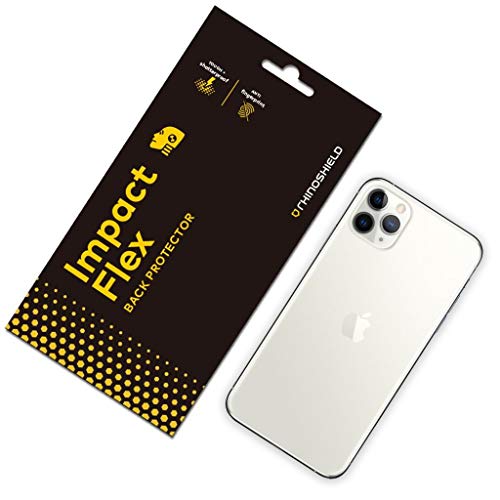 RhinoShield Rückseiten Schutzfolie kompatibel mit [iPhone 11 Pro Max] | Impact Flex - Edge to Edge/Schockresistent - Klarer und Kratzresistenter Displayschutz von RhinoShield
