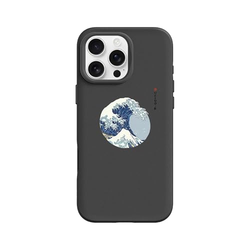 RhinoShield SolidSuit Case Kompatibel mit [iPhone 16 Pro Max] | Stoßabsorbierendes Slim Design Schutzhülle mit Premium-Matt-Finish, Kameratasten-Aussparungs-Design - Schwarz [Surge] von RhinoShield