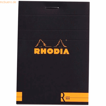 10 x Rhodia Notizblock Basics A7 liniert 70 Blatt schwarz 10 x Rhodia Notizblock Basics A7 liniert 70 Blatt schwarz von Rhodia