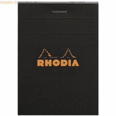 10 x Rhodia Notizblock Rhodia Nr. 11 A7 liniert 80 Blatt schwarz 10 x Rhodia Notizblock Rhodia Nr. 11 A7 liniert 80 Blatt schwarz von Rhodia