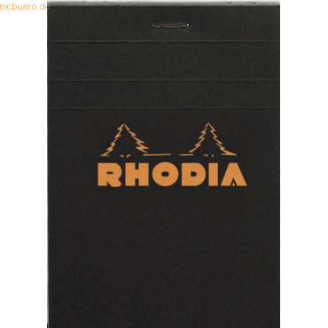 10 x Rhodia Notizblock Rhodia Nr. 12 8,5x12cm kariert 80 Blatt schwarz 10 x Rhodia Notizblock Rhodia Nr. 12 8,5x12cm kariert 80 Blatt schwarz von Rhodia