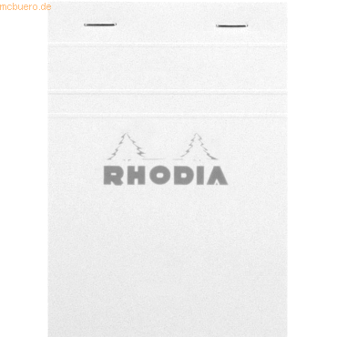 10 x Rhodia Notizblock White Nr. 13 A6 liniert 80 Blatt weiß von Rhodia