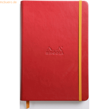 2 x Rhodia Notizbuch Rhodiarama A5 14,8x21cm 96 Blatt 90g liniert mohn von Rhodia