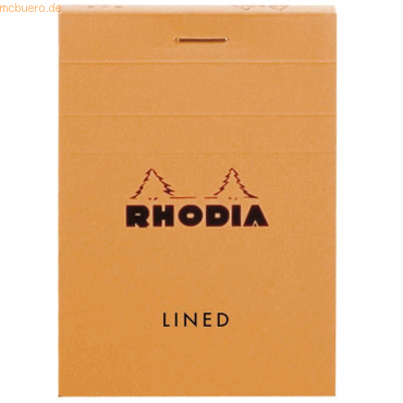 20 x Rhodia Schreibblock Rhodia Nr. 10 5,2x7,5cm 60 Blatt liniert oran 20 x Rhodia Schreibblock Rhodia Nr. 10 5,2x7,5cm 60 Blatt liniert oran von Rhodia