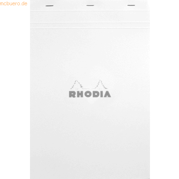 5 x Rhodia Notizblock White Nr. 18 A4 liniert 80 Blatt weiß 5 x Rhodia Notizblock White Nr. 18 A4 liniert 80 Blatt weiß von Rhodia