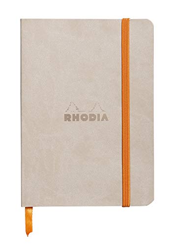 Rhodia 117305C Notizheft (mit weichem Umschlag, liniert, 72 Blatt, DIN A6, 10,5 x 14,8 cm) 1 Stück beige von Rhodia