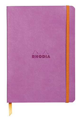 Rhodia 117411C Notizheft (mit weichem Umschlag, liniert, 80 Blatt, DIN A5, 14,8 x 21 cm) 1 Stück lila von Rhodia