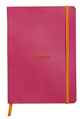 Rhodia 117412C Notizheft (mit weichem Umschlag, liniert, 80 Blatt, DIN A5, 14,8 x 21 cm) 1 Stück himbeer von Rhodia