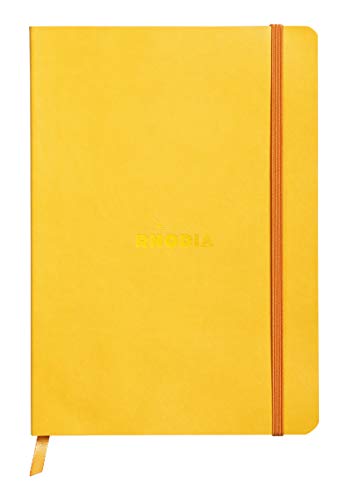 Rhodia 117416C Notizheft (mit weichem Umschlag, liniert, 80 Blatt, DIN A5, 14,8 x 21 cm) 1 Stück dottergelb von Rhodia