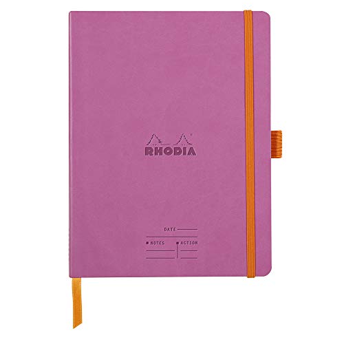 Rhodia 117791C Meeting Book (DIN A5+, 160 x 210 mm, 80 Blatt, 90 g, elegant und praktisch) 1 Stück lila von Rhodia