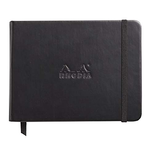 Rhodia 118029C Webnotebook (blanko, 14 x 11 cm, 96 Blatt) 1 Stück schwarz von Rhodia