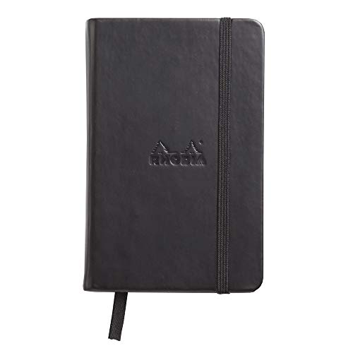 Rhodia 118079C Web Notebook (elfenbein, DIN A6, 10,5 x 14,8 cm, blanko, 90 g) 1 Stück schwarz von Rhodia