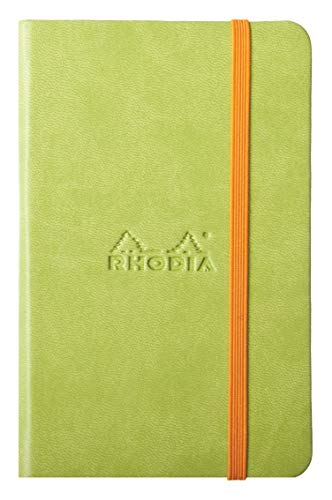 Rhodia 118626C Rhodiarama Book (A6 Notizbuch mit Gummizug, blanko, 96 Blatt) 1 Stück anisgrün von Rhodia