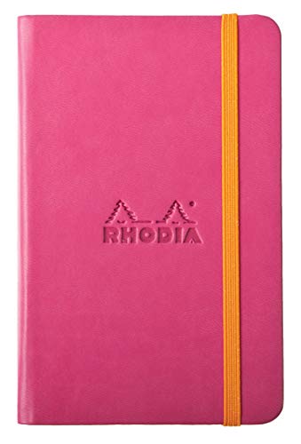 Rhodia 118632C Rhodiarama Book (A6 Notizbuch mit Gummizug, blanko, 96 Blatt) 1 Stück mohnblumenrot von Rhodia