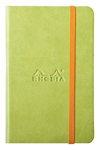 Rhodia 118646C Rhodiarama Book (A6 Notizbuch mit Gummizug, liniert, 96 Blatt) 1 Stück anisgrün von Rhodia