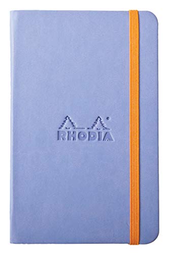 Rhodia 118649C Rhodiarama Book (A6 Notizbuch mit Gummizug, liniert, 96 Blatt) 1 Stück iris von Rhodia