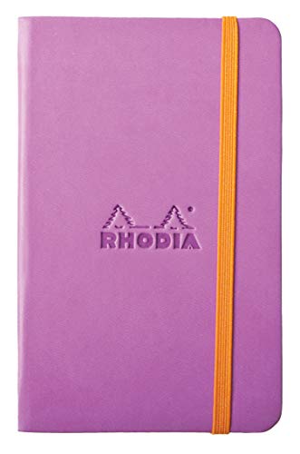 Rhodia 118651C Rhodiarama Book (A6 Notizbuch mit Gummizug, liniert, 96 Blatt) 1 Stück flieder Lila von Rhodia