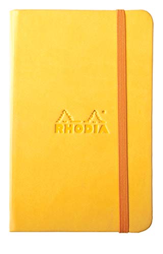 Rhodia 118656C Rhodiarama Book (A6 Notizbuch mit Gummizug, liniert, 96 Blatt) 1 Stück osterglocke Blumengelb von Rhodia