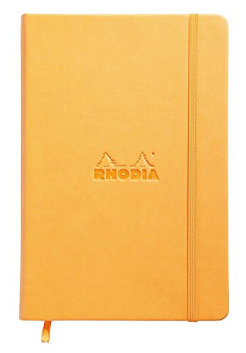 Rhodia 118668C Web Notebook (DIN A5, 14,8 x 21 cm, elfenbein, blanko, 90 g, 96 Blatt) 1 Stück orange von Rhodia