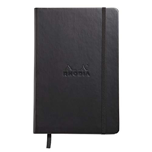 Rhodia 118669C Web Notebook (DIN A5, 14,8 x 21 cm, elfenbein, blanko, 90 g, 96 Blatt) 1 Stück schwarz von Rhodia