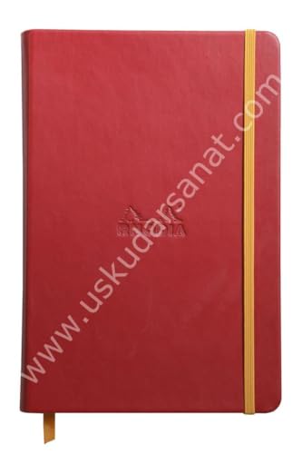 Rhodia 118753C Rhodiarama Book (DIN A5, 14,8 x 21 cm Notizbuch mit Gummizug, liniert, 96 Blatt) 1 Stück himbeerrosa von Rhodia