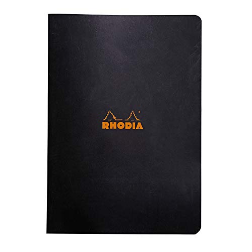 Rhodia 119163C Heft (DIN A4, 21 x 29,7 cm, kariert, 48 Blatt) 1 Stück schwarz von Rhodia