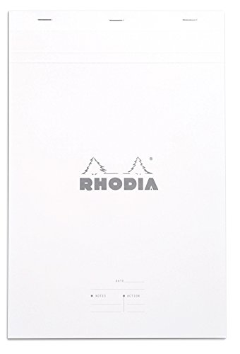 Rhodia 19401C - Block Meeting No. 19 DIN A4+, mit Vordruck, Date/Notes/Action, 40 Blatt abrennbar, 80g, Weiß, 1 Stück von Rhodia