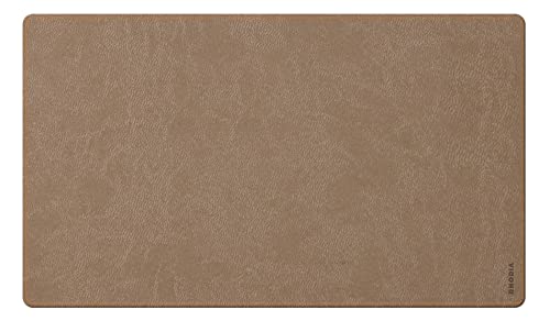 Rhodia 194237C - Schreibunterlage Rhodiarama 60x35 cm, flexibel, aus Kunstleder, ideal für Home Office, 1 Stück, Maulwurfsbraun von Rhodia