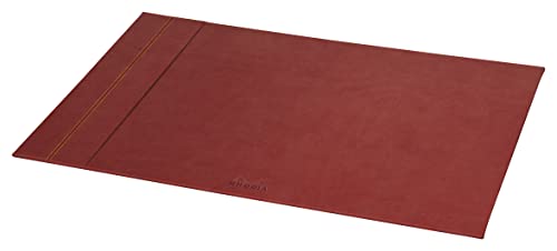 Rhodia 194480C - Schreibunterlage Rhodiarama 60x40 cm, fest, Kunstleder, ideal für Home Office, 1 Stück, Nacarat Rot von Rhodia