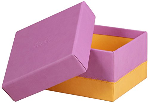 Rhodia 318889C Set mit 5 Boxen (aus italienischem Kunstleder, elegant und praktisch, ideal für Ihre Organisation) 5 Stück, iris von Rhodia
