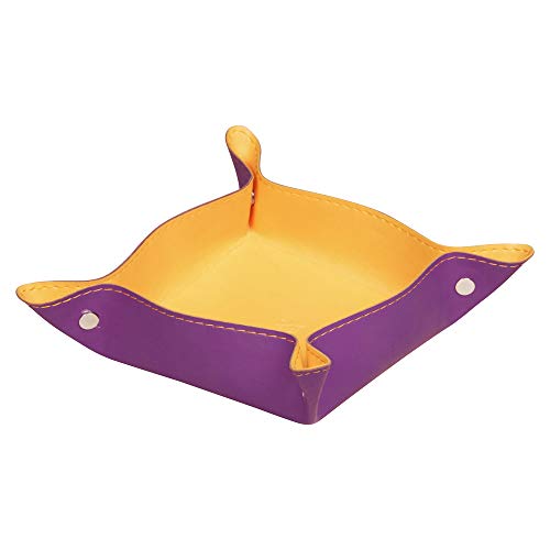 Rhodia 318950C Umkehrbare Ablage (12 x 12 x 4,5 cm, Kunstleder, mit 4 Magneten, elegant und praktisch, ideal für Ihre Organisation) 1 Stück, violett von Rhodia