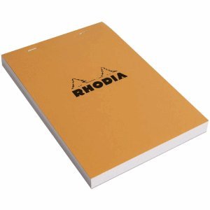 Rhodia 4 x Notizblock Nr. 15 A5 kariert 150 Blatt orange von Rhodia