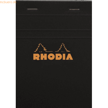 10 x Rhodia Notizblock Rhodia Nr. 13 A6 kariert 80 Blatt schwarz 10 x Rhodia Notizblock Rhodia Nr. 13 A6 kariert 80 Blatt schwarz von Rhodia