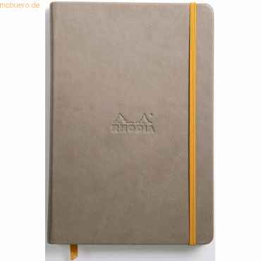 Rhodia Notizbuch Rhodiarama A5 14,8x21cm 96 Blatt 90g blanko mausgrau von Rhodia