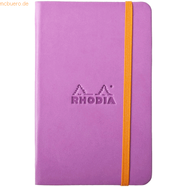 Rhodia Notizbuch Rhodiarama A6 10,5x14,8cm 96 Blatt 90g liniert fliede von Rhodia